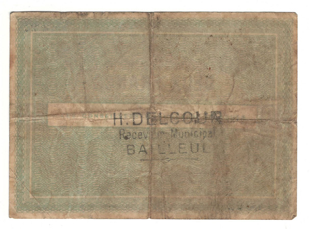 French Notgeld, Ville De Bailleul: 1914 2 Francs