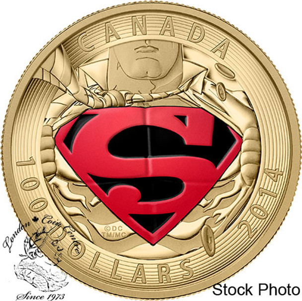 Canada: 2014 $100 Iconic Superman Comic Book Covers: The Adventures of Superman #596 from 2001 14-Karat Gold Coin