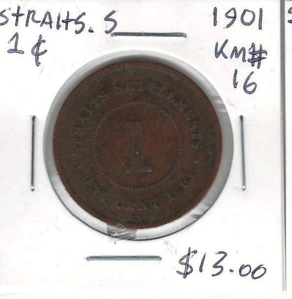 Straits Settlements: 1901 Cent