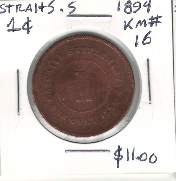Straits Settlements: 1894 Cent #2
