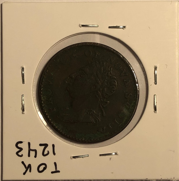 Nova Scotia: 1832 1/2 Penny NS-3D1 Contemporary Counterfeit