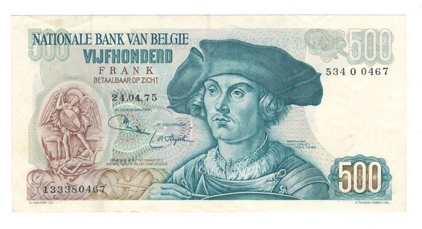 Belgium: 1975 500 Francs Rare