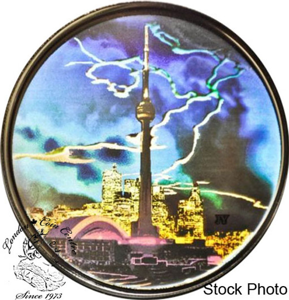 Canada: 2006 $20 CN Tower Hologram Silver Coin