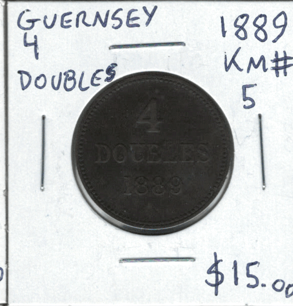 Guernsey: 1889H 4 Doubles