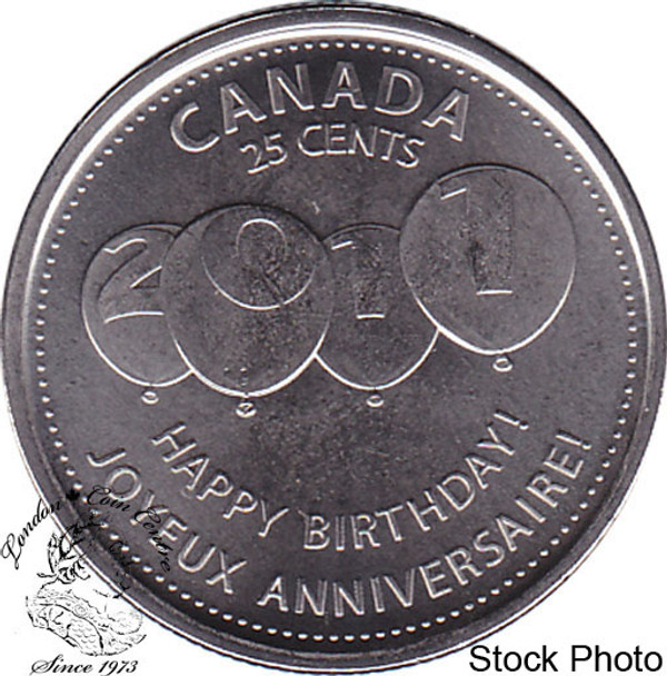 Canada: 2011 Happy Birthday 25 Cent Proof Like