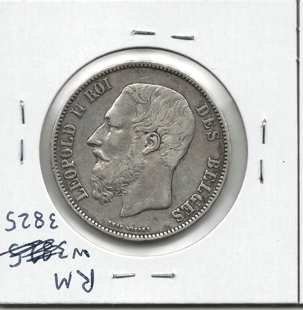 Belgium: 1869 5 Francs #3