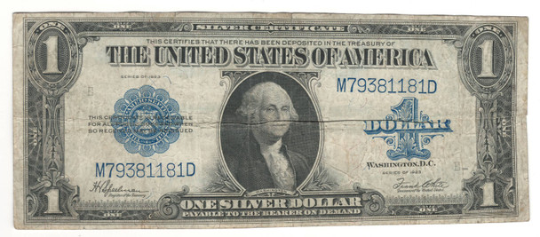 United States: 1923 $1 Silver Certificate Banknote Large Size M79381181D