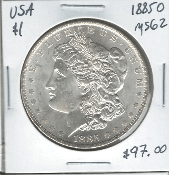 United States: 1885o Morgan Dollar  MS62