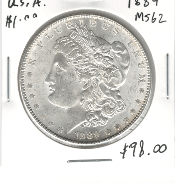 United States: 1889 Morgan  Dollar  MS62