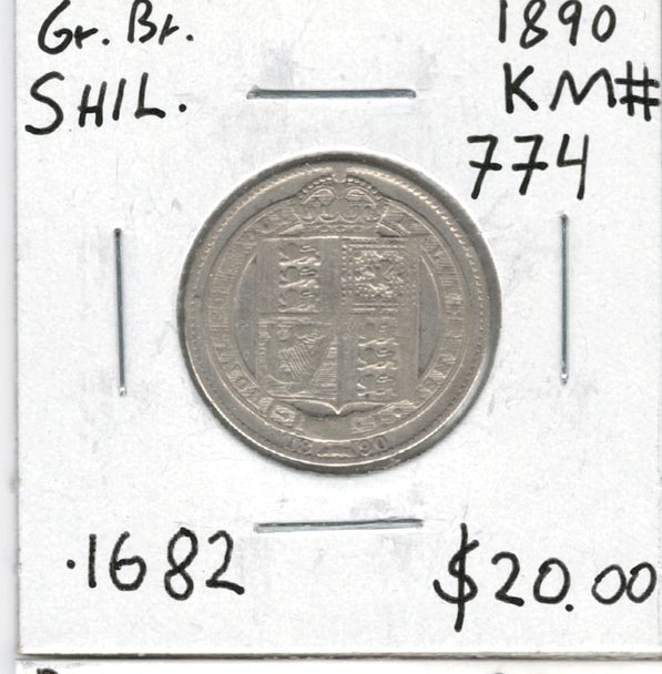 Great Britain:  1890 Shilling