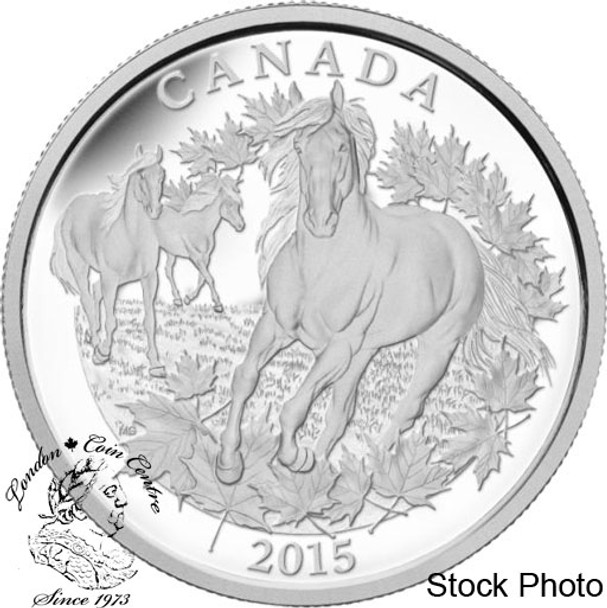 Canada: 2015 $125 Canadian Horse Silver Coin