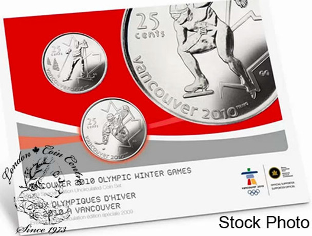 Canada: 2009 Proof Like / Uncirculated Special Edition Olympic Coin Set For 2010 Olympics