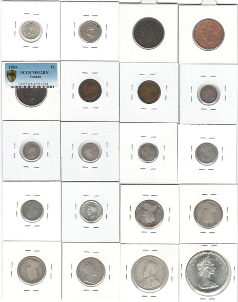 Canada: Coin Collection Bulk Lot  Includes Silver (20 Pieces)  *See Photos*