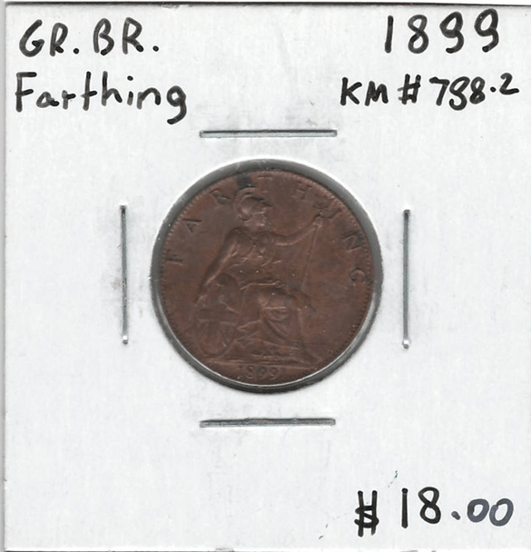 Great Britain: 1899 Farthing #2