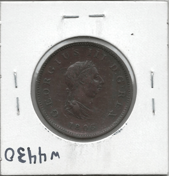 Great Britain: 1806 1/2 Penny #3