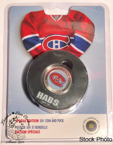 Canada: 2009 Montreal Canadiens NHL 50 Cent Coin Puck Set