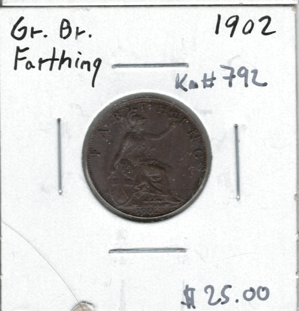 Great Britain: 1902 Farthing #2