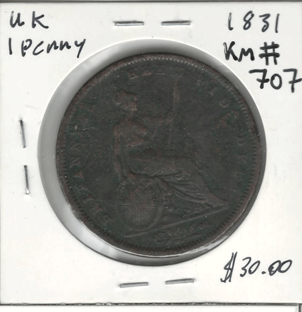 Great Britain: 1831 Penny #4