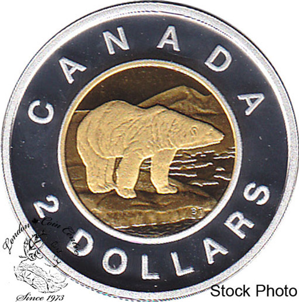 Canada: 2012 $2 Silver with Gold Plating Proof Coin