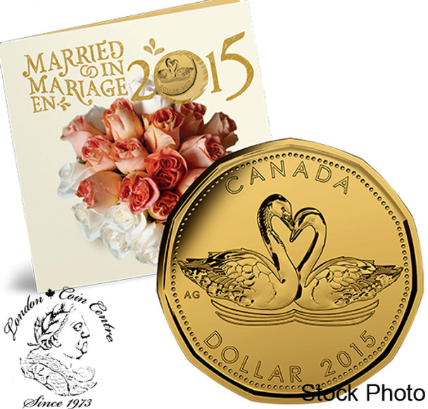 Canada: 2015 Wedding Coin Gift Set - Swans Loonie