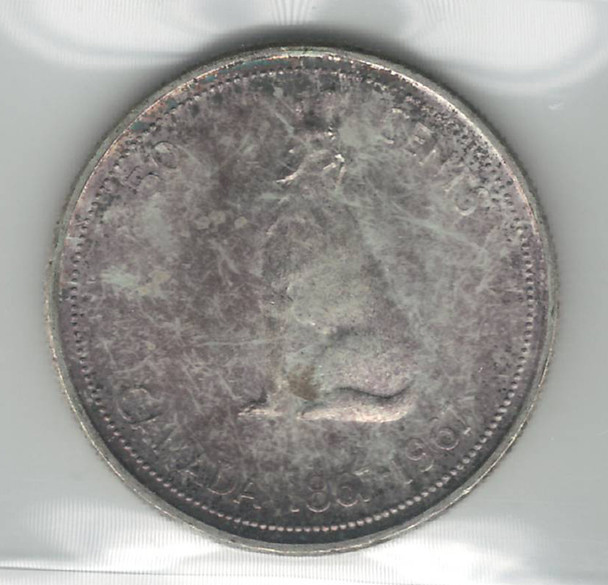 Canada: 1967 50 Cent ICCS MS65