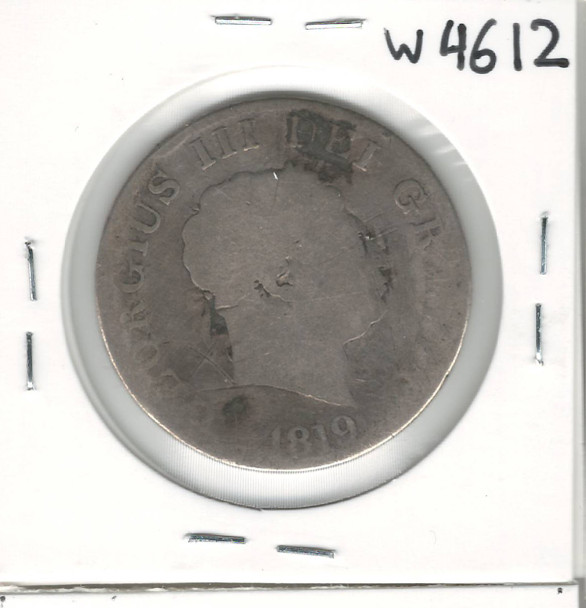 Great Britain: 1819 1/2 Crown (Scratches)