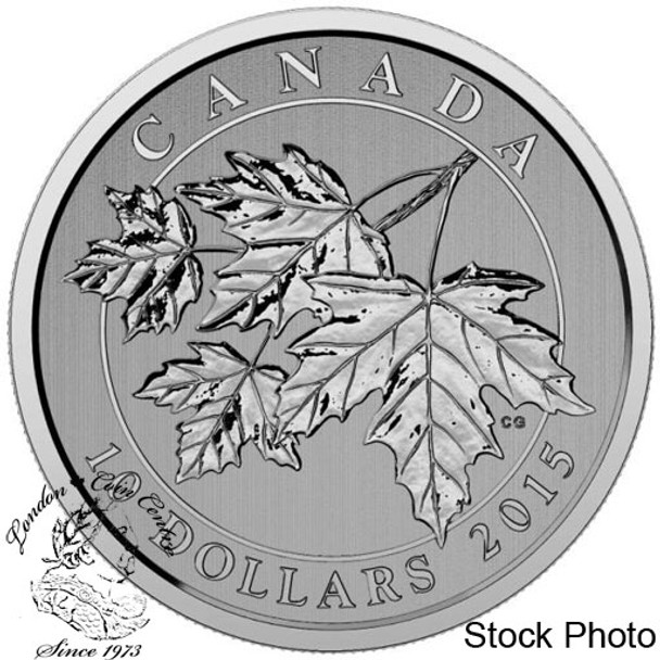 Canada: 2015 $10 Maple Leaf 1/2 oz Silver Coin