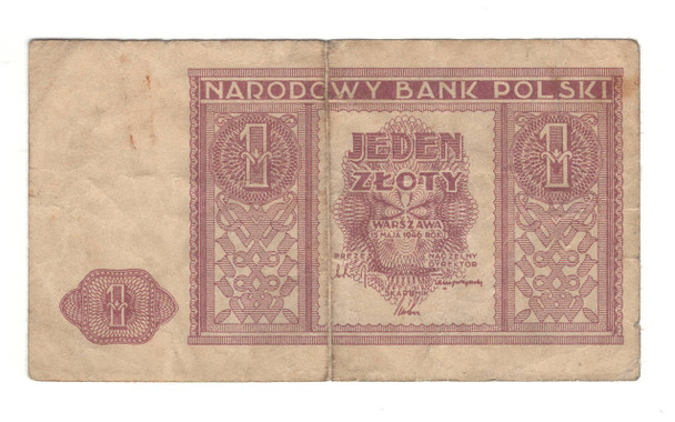 Poland: 1946 1 Zloty Banknote
