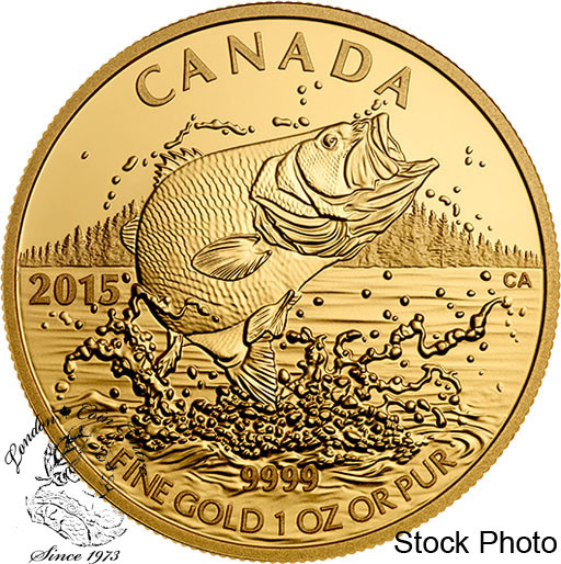 Canada: 2015 $200 North American Sportfish: Largemouth Bass Gold