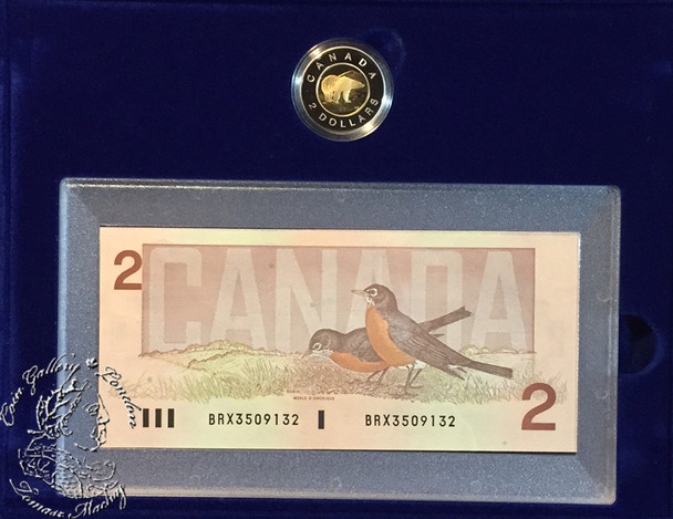 Canada: 1996 $2 PL Coin & $ Replacement Banknote Set