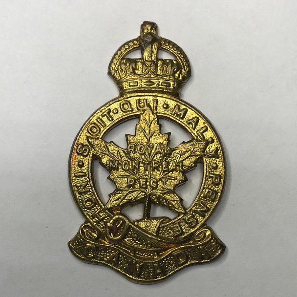 Canada: Royal Montreal Regiment Collar Badge