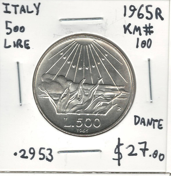 Italy: 1965R 500 Lire