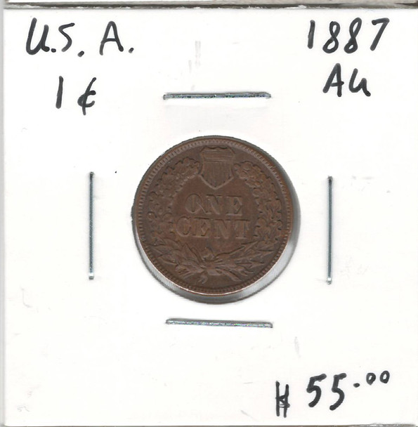 United States: 1887 1 Cent AU
