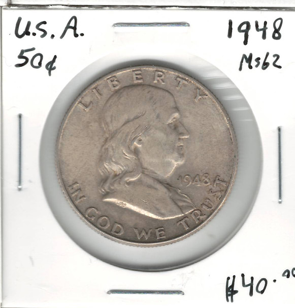 United States: 1948 50 Cent MS62