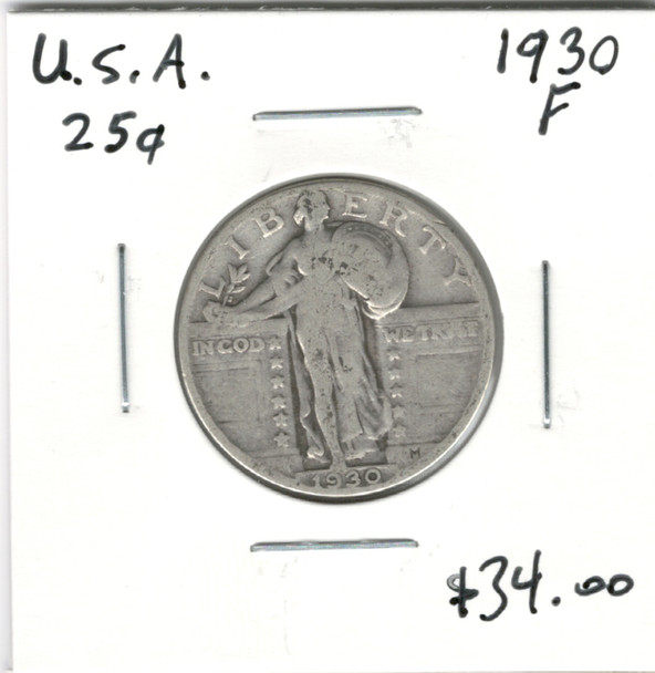United States:  1930 25  Cent F12