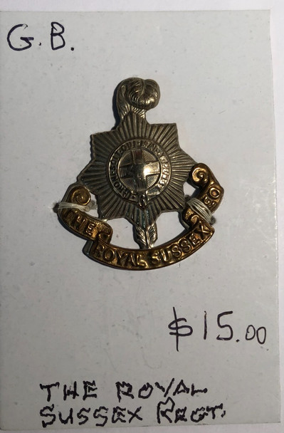 Great Britain: WWI/WWII Royal Sussex Regiment Cap Badge