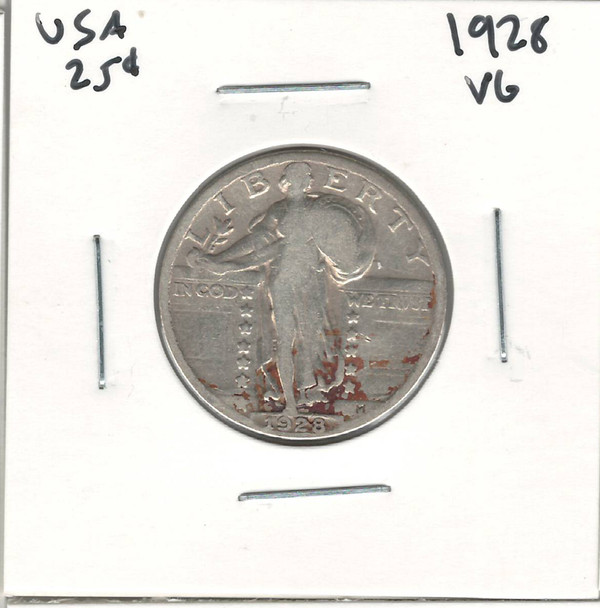 United States: 1928 25 Cent  VG