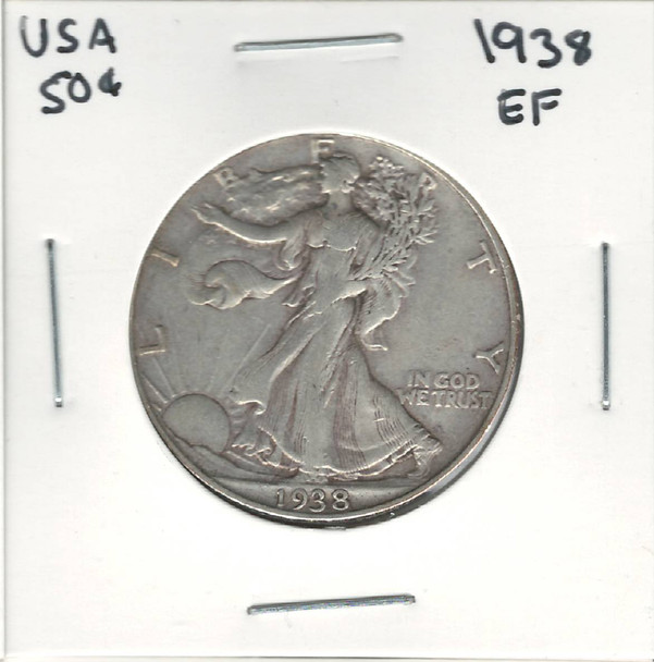 United States: 1938 50 Cent EF
