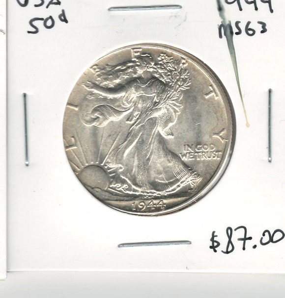 United States: 1944 50 Cent  MS63
