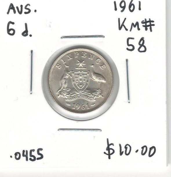 Australia: 1961 6 Pence