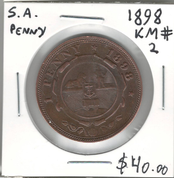 South Africa:  1898 Penny