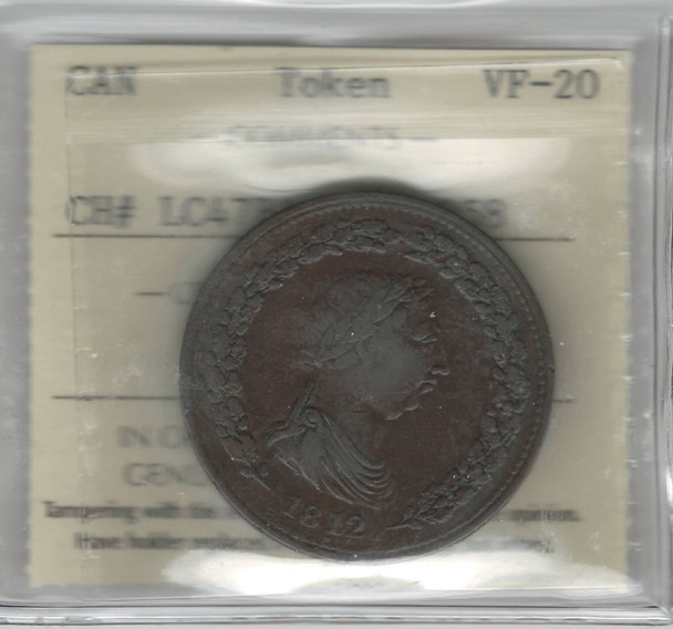 Lower Canada: 1812 Penny LC47B1 ICCS VF20
