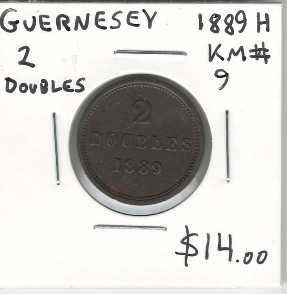 Guernsey: 1889H 2 Doubles