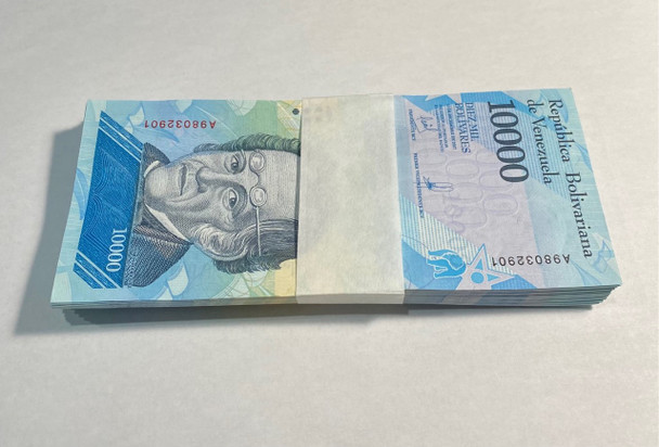 Venezuela: 2017 10000 Bolivares Banknote Bundle (100 pcs)