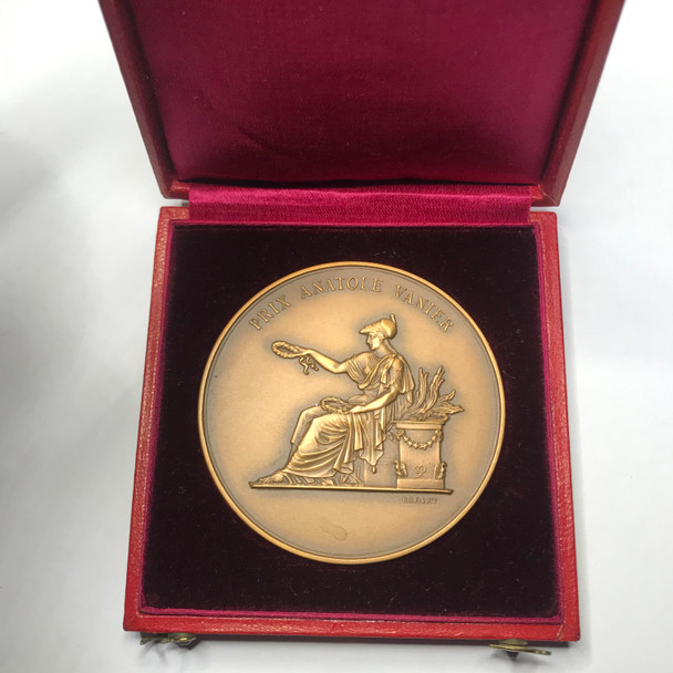 France: 20th Century Prix Anatole Vanier Bronze Medal In Original Case