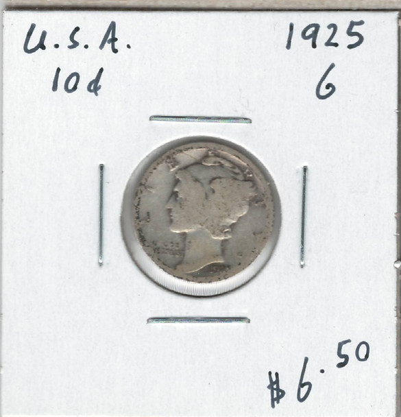 United States: 1925 10 Cent  G4