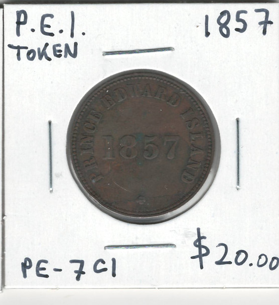 Prince Edward Island: 1857 Token PE-7C1