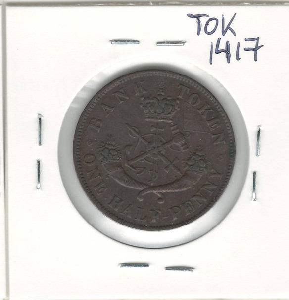 Bank of Upper Canada: 1850 1/2 Penny PC-5A