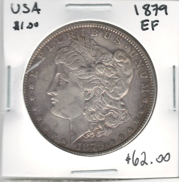 United States: 1879 Morgan Dollar EF