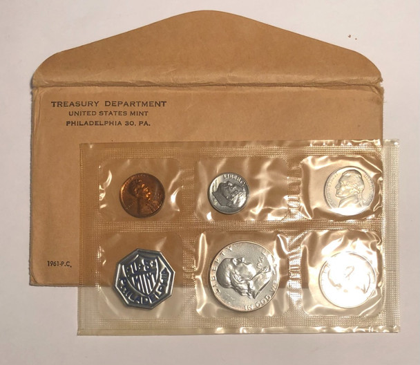 United States: 1961 Philadelphia Uncirculated Proof Coin Set